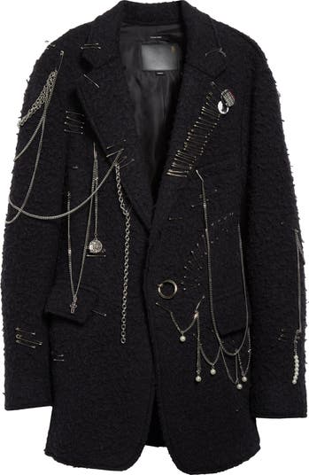 R13 Pincushion Virgin Wool Bouclé Blazer | Nordstrom