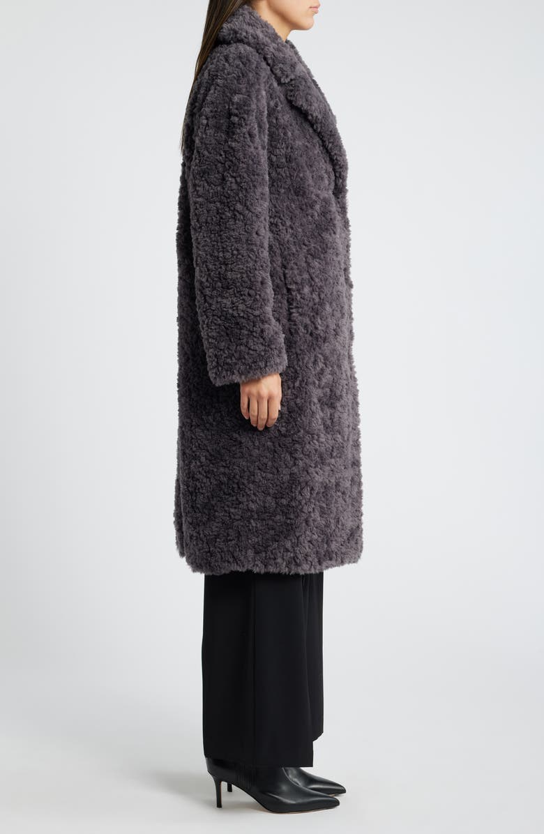 BCBGMAXAZRIA Faux Fur Coat, Alternate, color,