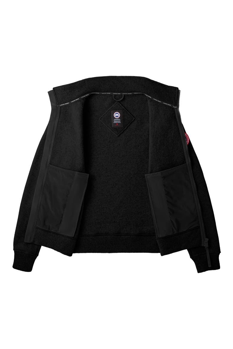 Lawson Wool Blend Fleece Jacket, Alternate, color, BLACK - NOIR