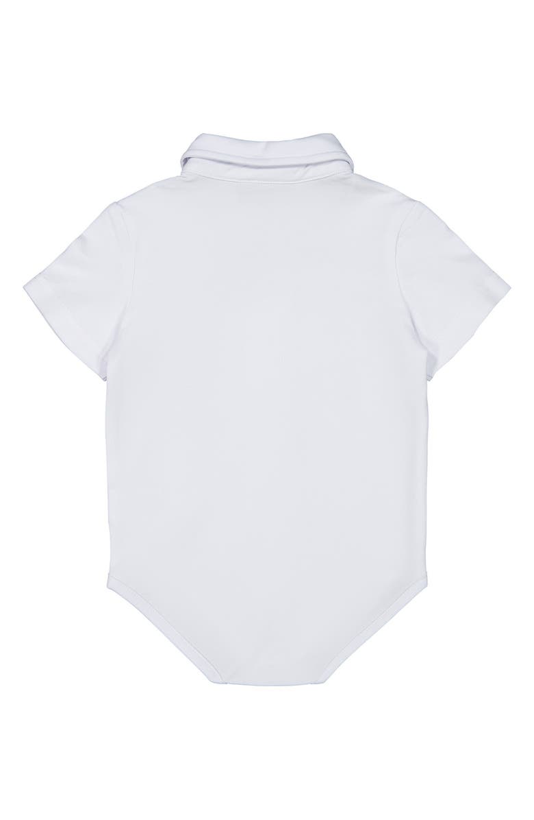 Andy & Evan Polo Shirtzie Bodysuit & Shorts Set, Alternate, color,
