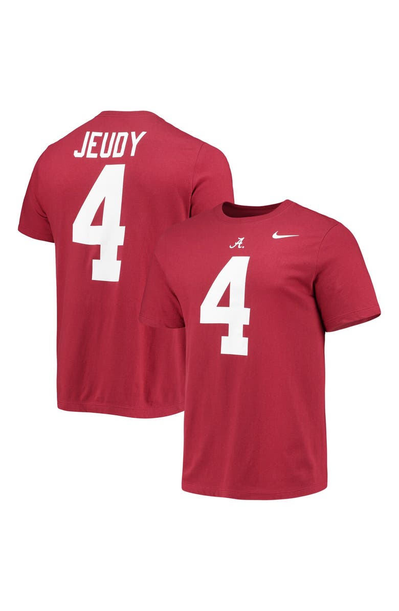 Nike Men's Nike Jerry Jeudy Crimson Alabama Crimson Tide Alumni Name & Number T-Shirt, Alternate, color, 