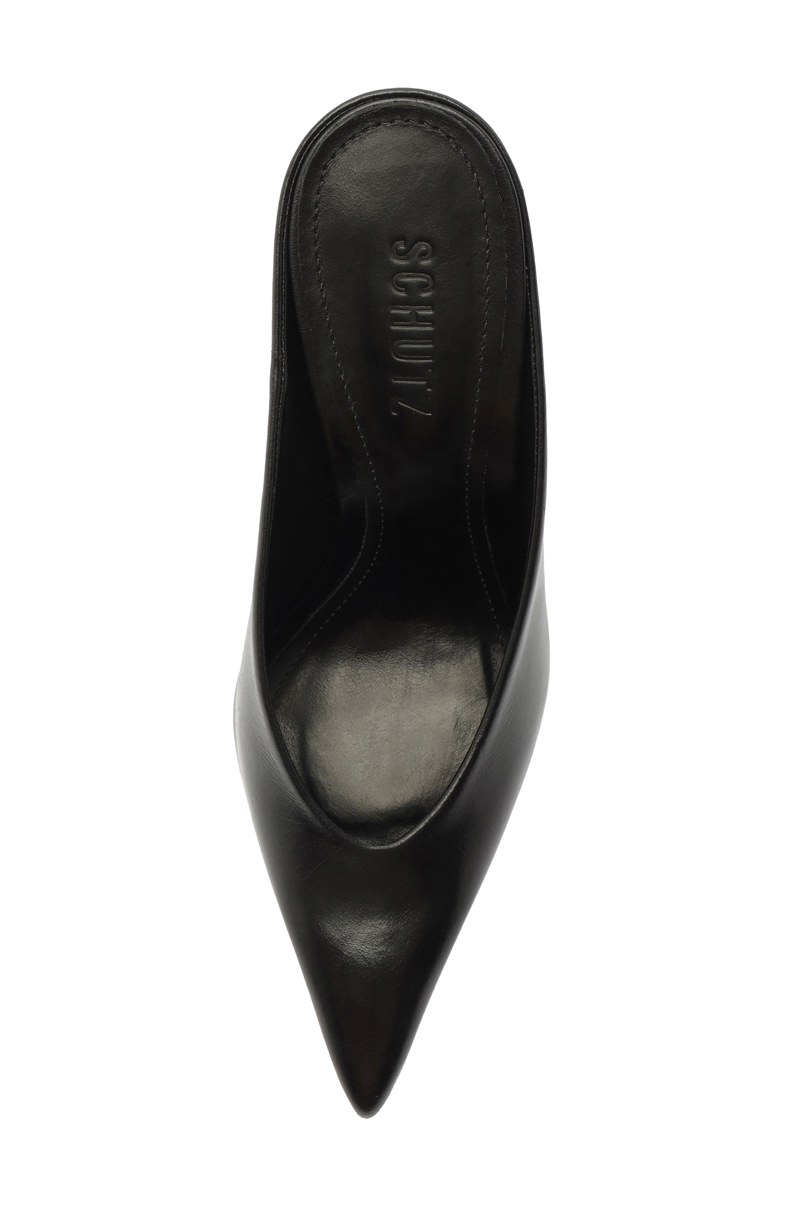 Loren Pointed Toe Pump, Alternate, color, BLACK LEATHER
