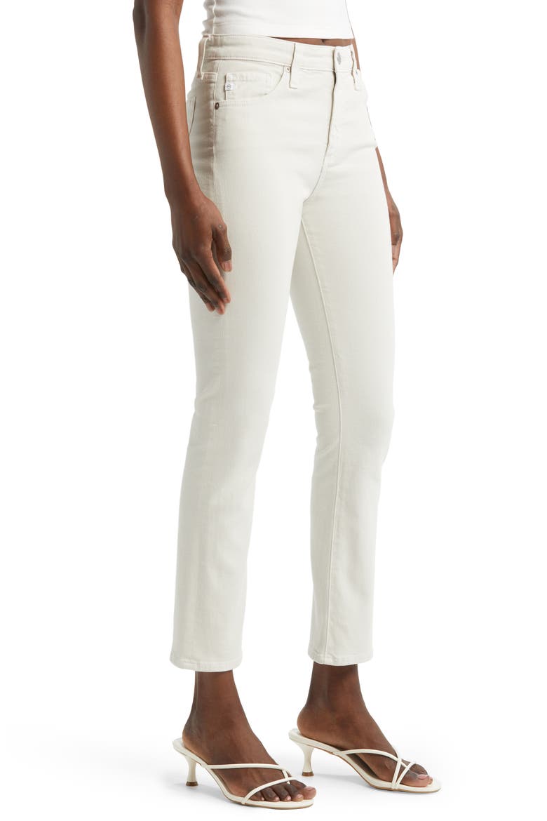 Mari High Waist Ankle Straight Leg Jeans, Alternate, color, FADE TO GRAYE