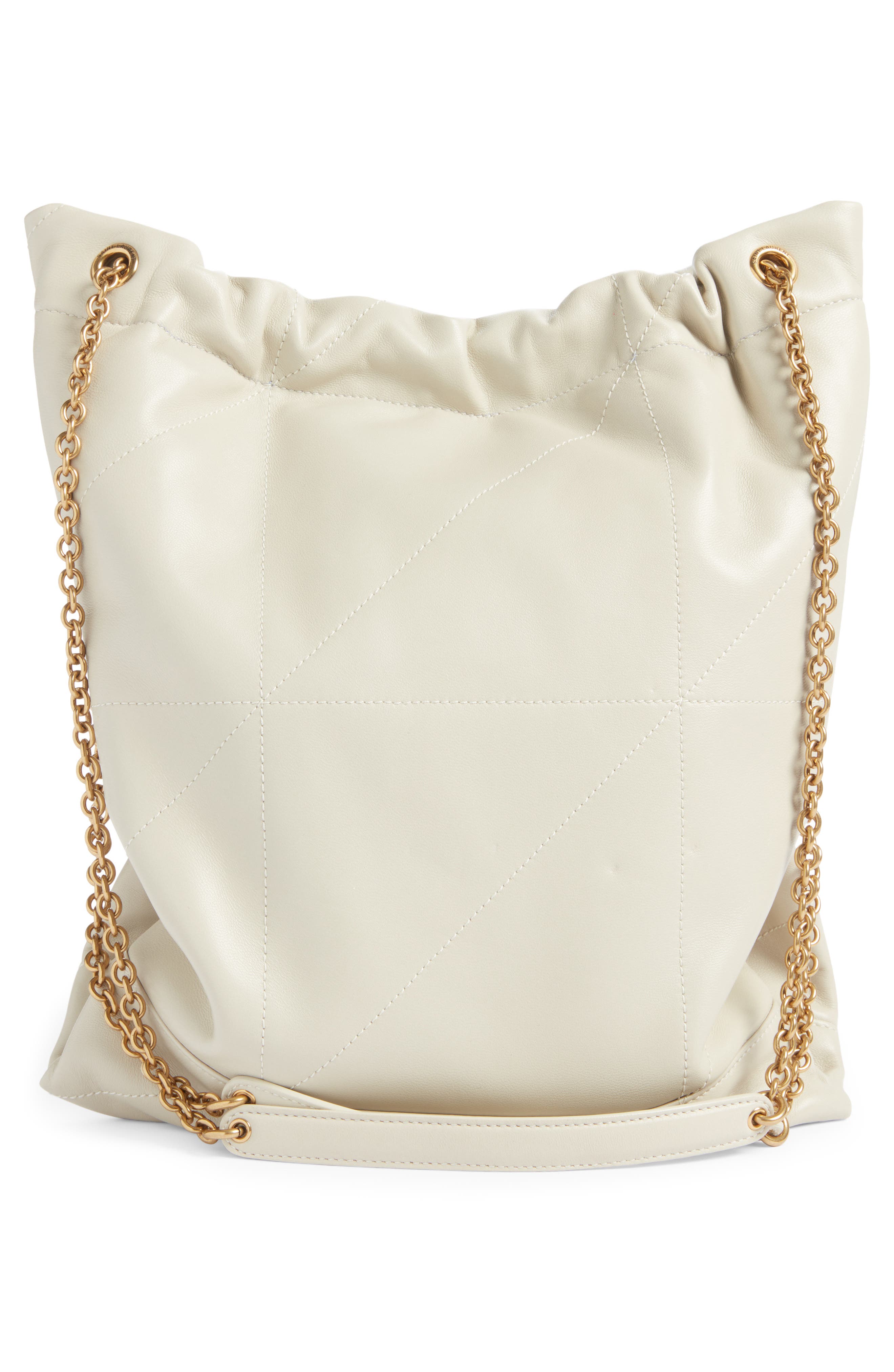 Saint Laurent Jamie 4.3 Patchwork Leather Shoulder Bag, Alternate, color, Cream Soft