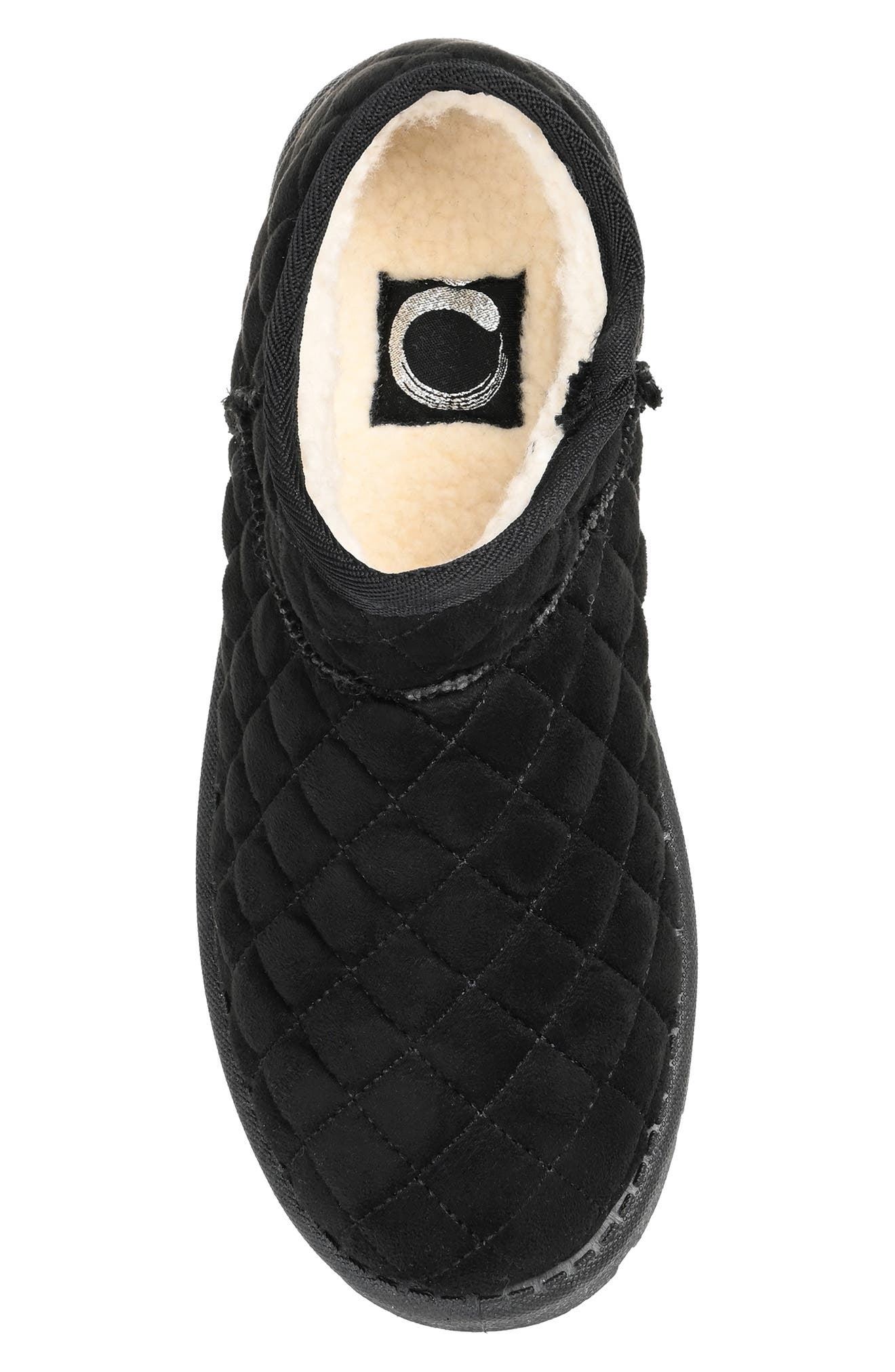 Journee Collection Tazara Quilted Faux Shearling Lined Slipper Boot, Alternate, color, 