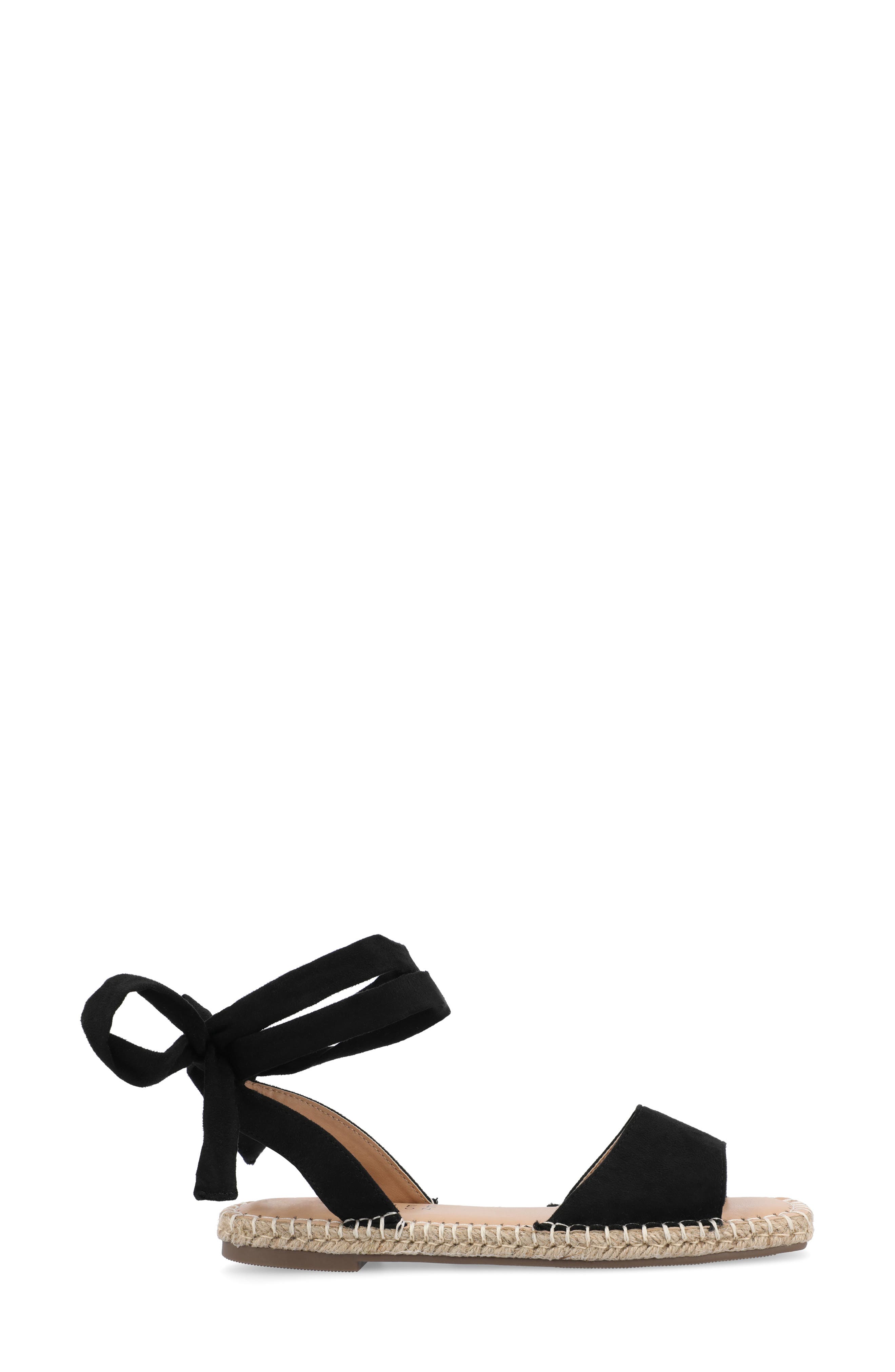 Journee Collection JOURNEE Emelie Ballerina Sandal, Alternate, color, Black