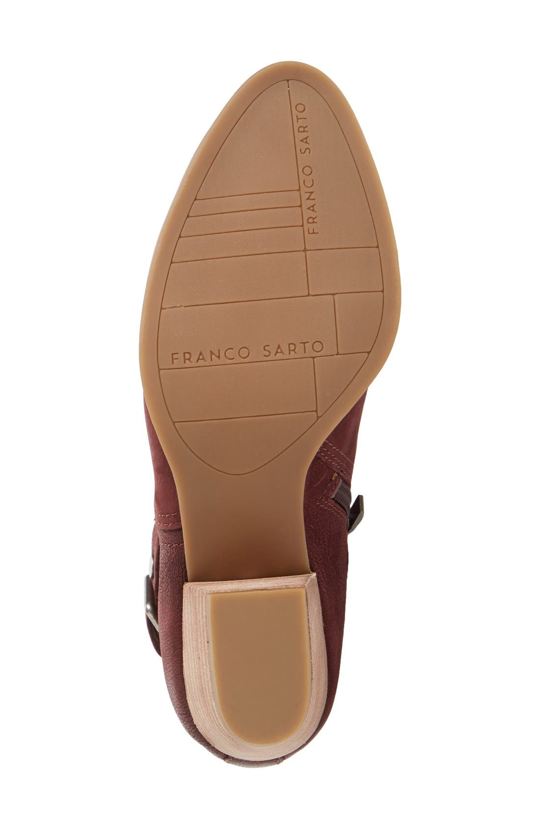 'Garfield' Western Bootie, Alternate, color, DARK BURGUNDY LEATHER