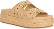 SHUSHOP Irene Platform Slide Sandal