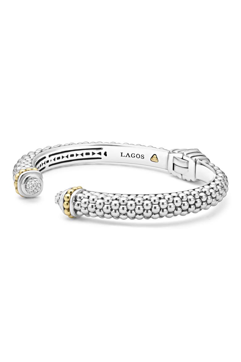 Diamond Hinge Cuff, Alternate, color, SILVER