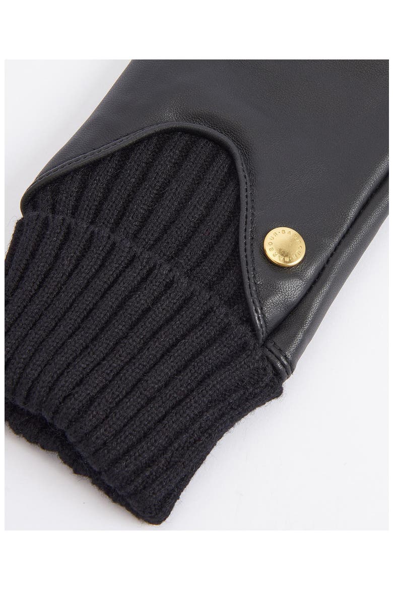 Deanna Leather Gloves, Alternate, color, BLACK