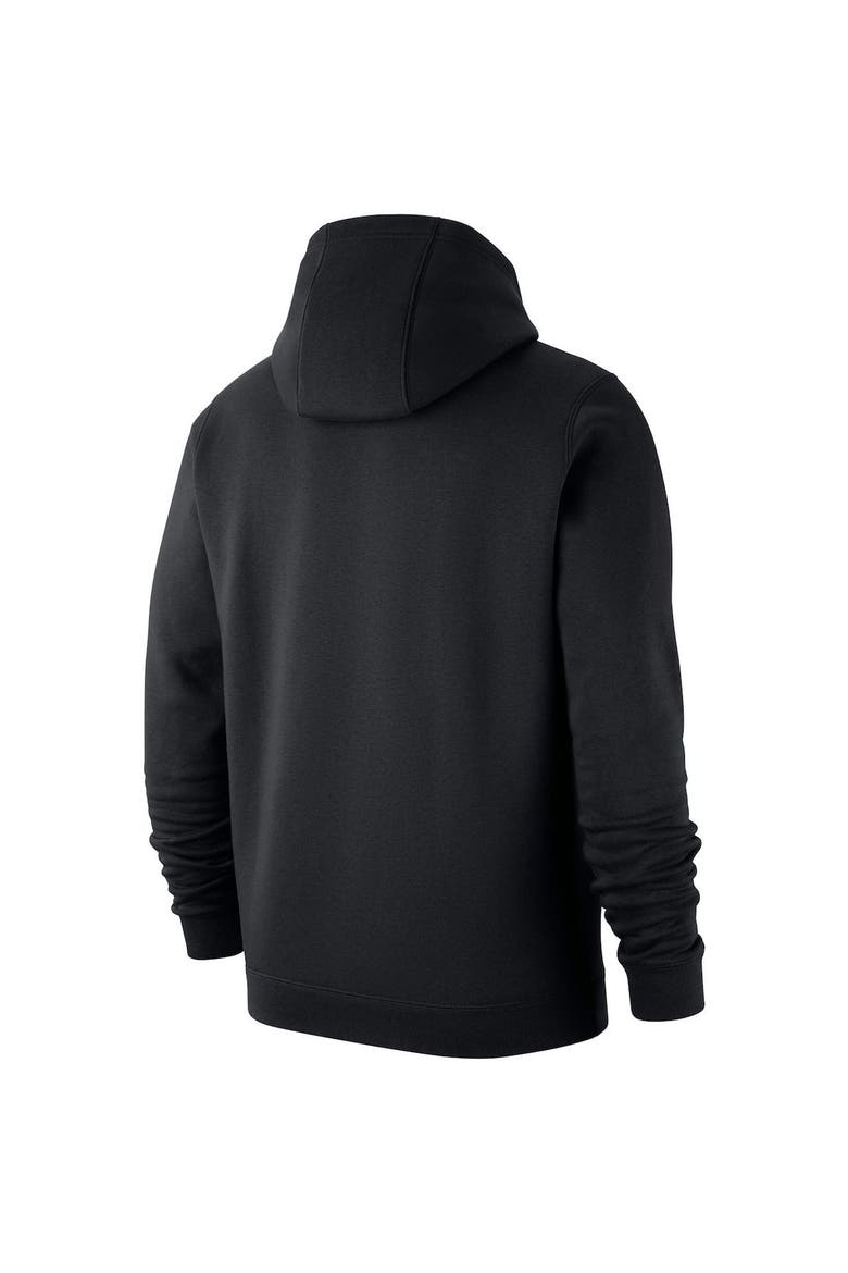 Men's Nike Black Iowa Hawkeyes Basketball Icon Club Fleece Pullover Hoodie, Alternate, color, Black