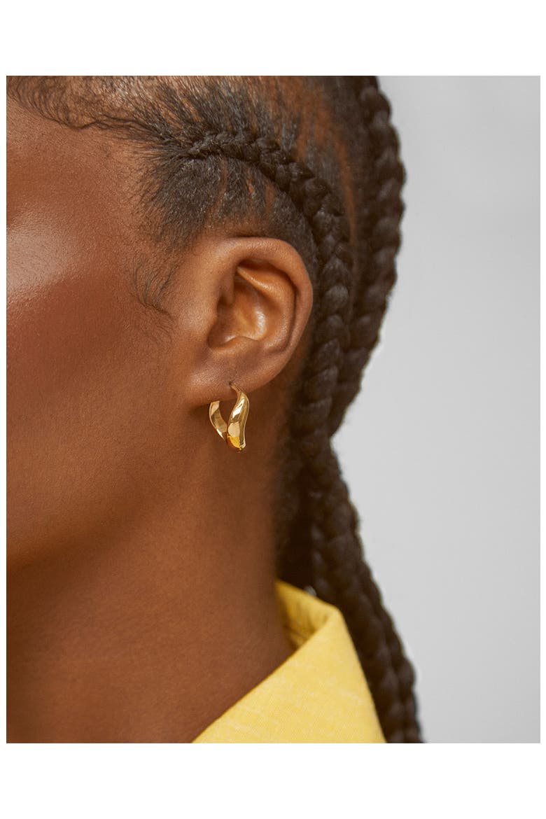 Medium Swirl Hoop Earrings, Alternate, color, GOLD
