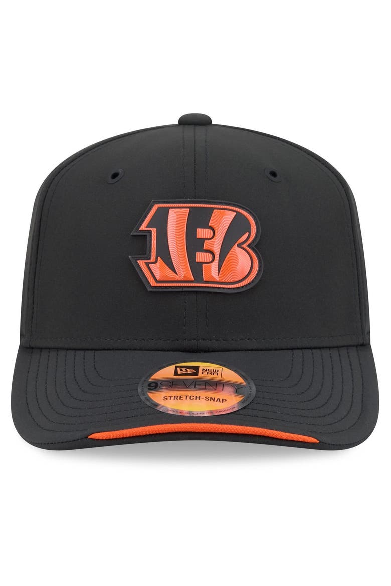 Men's New Era Black Cincinnati Bengals 2026 Sideline 9SEVENTY Adjustable Hat, Alternate, color, Black