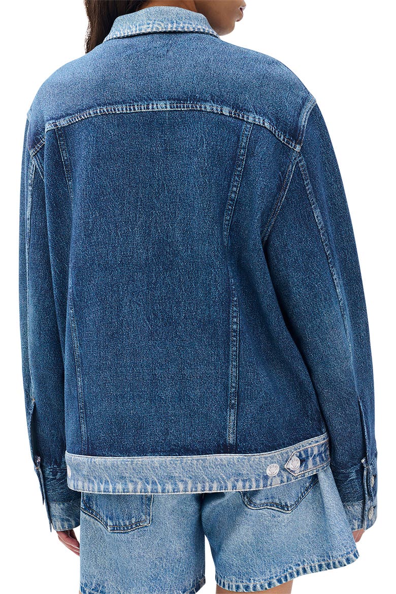 rb Miramar Terry Trucker Jacket, Alternate, color, DBLIN