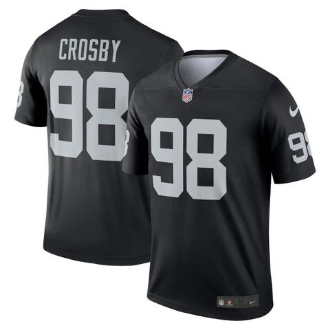 Men's Nike Maxx Crosby Black Las Vegas Raiders Team Legend Jersey