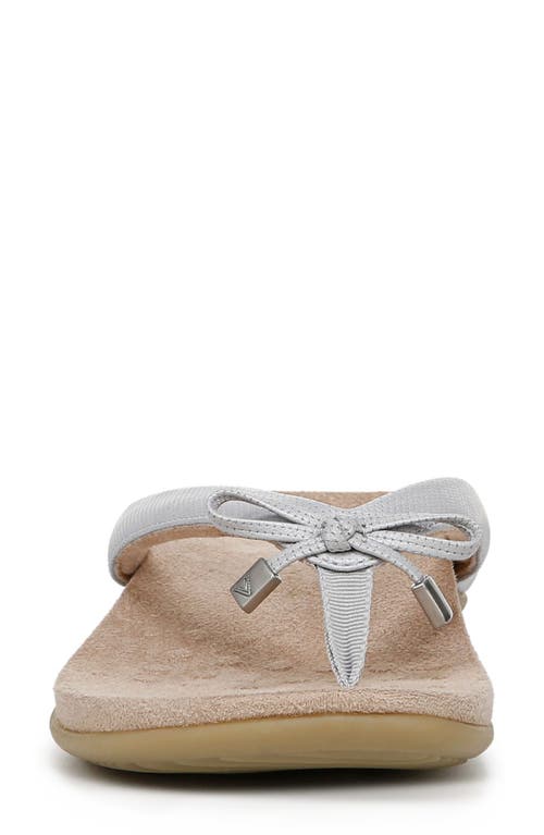 Vionic Bella Ii Flip Flop In Vapor Grey