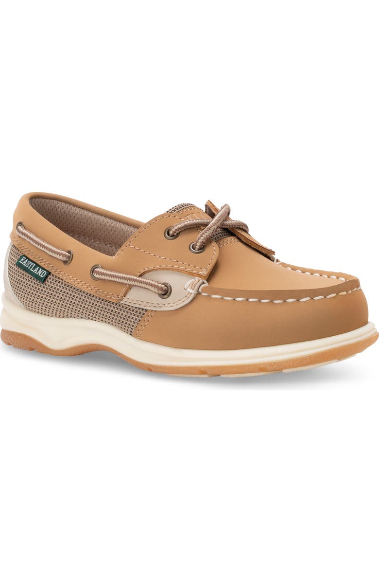 Eastland Kids' Solstice Boat Shoe, Main, color, Tan
