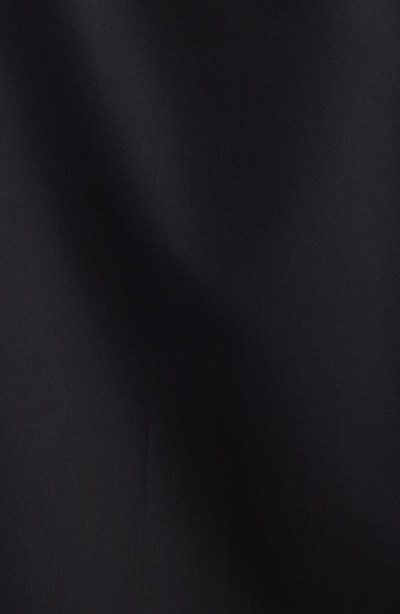 Givenchy Short Sleeve Zip-Up Shirt, Alternate, color, Black