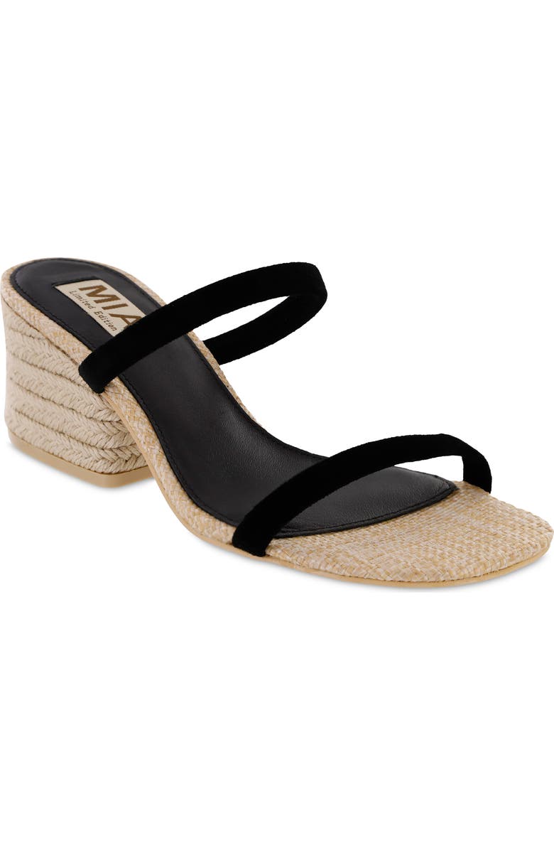 MIA Limited Edition Isabeli Espadrille Slide Sandal, Main, color, Black