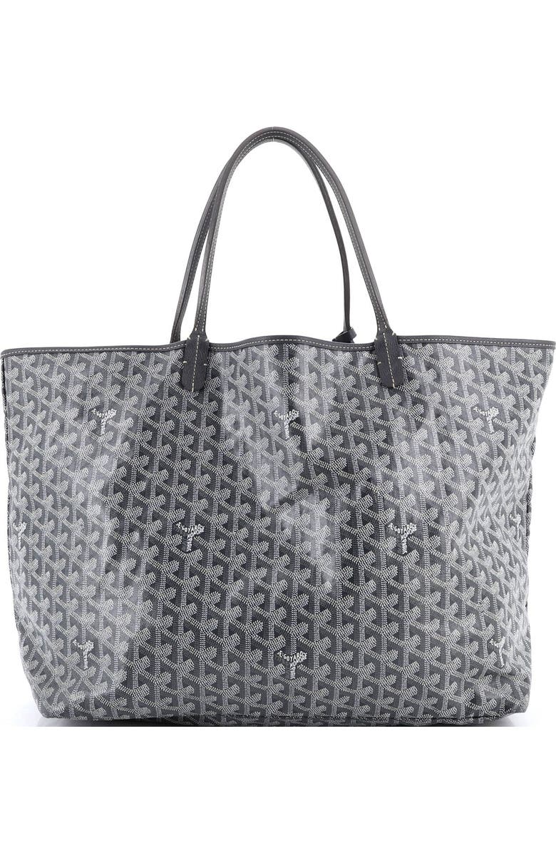 Pre-Owned Goyard Saint Louis Tote Coated Canvas GM, Alternate, color, Gray