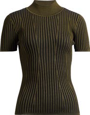 DKNY Mock Neck Knit Top