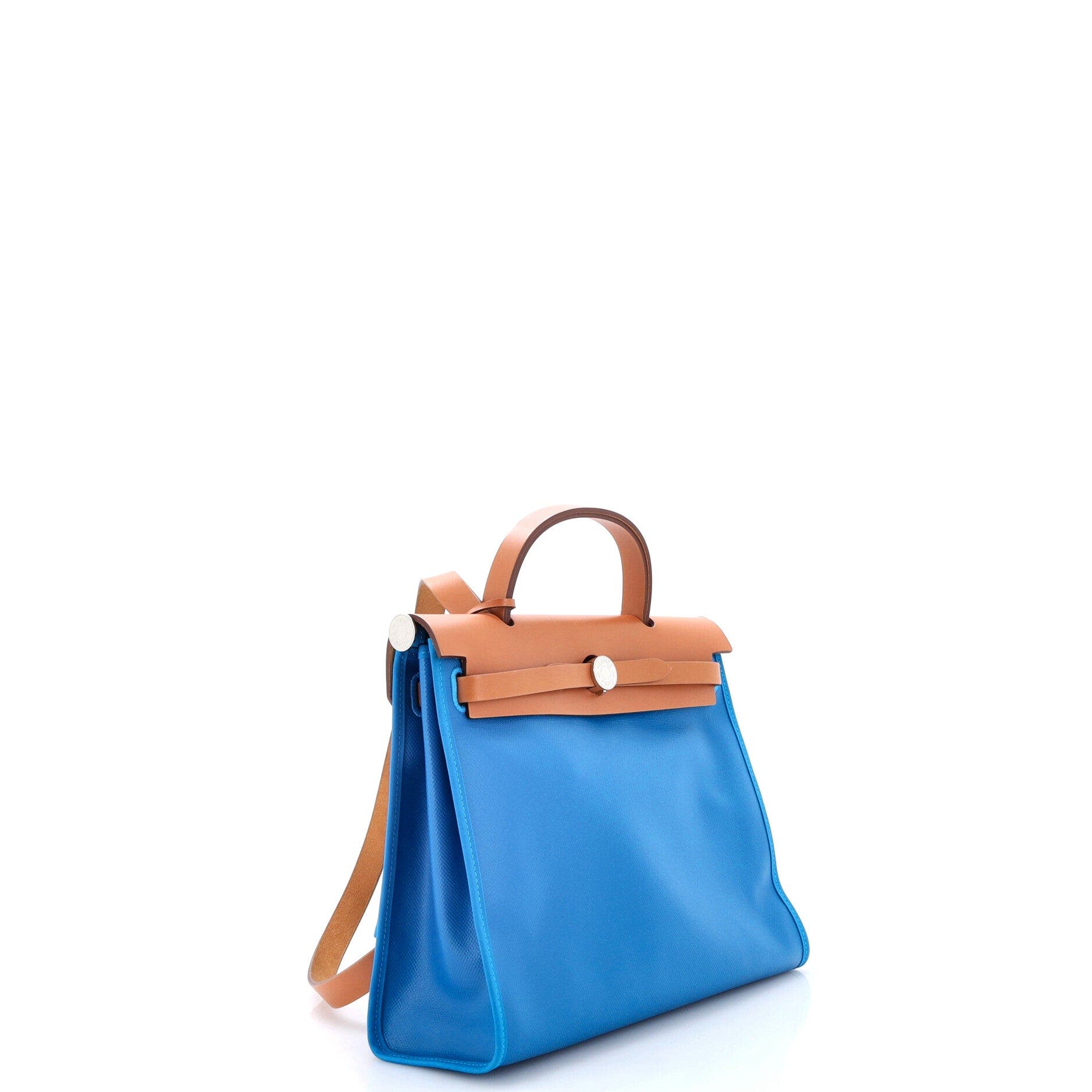 Herbag Zip Berline Vache Canvas and Leather 31, Alternate, color, Blue