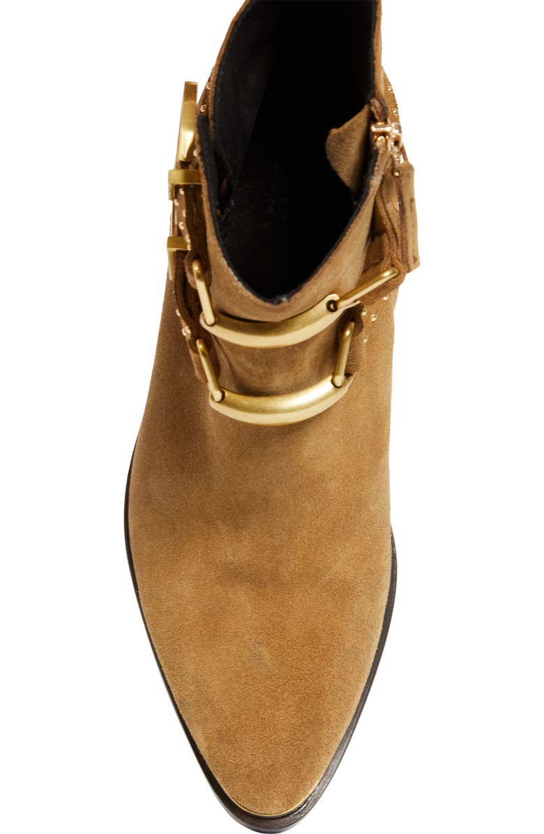 Isabel Marant Zalya Buckle Strap Bootie, Alternate, color, Taupe