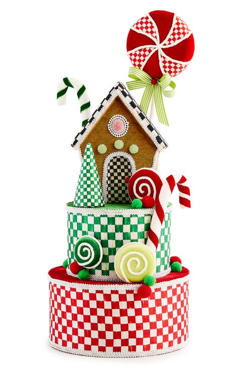 Check It Out Gingerbread Fabric Tree Topper