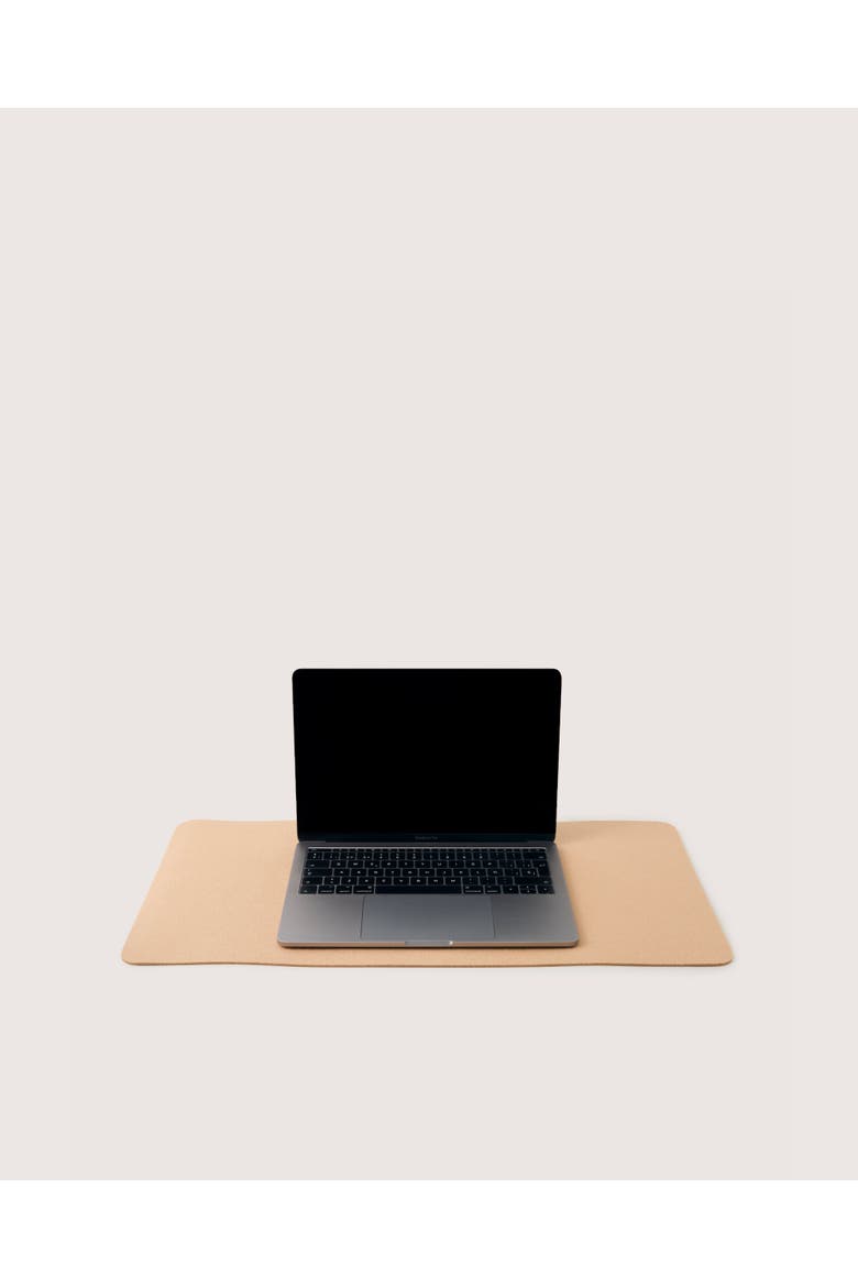 Mosen Merino Wool Medium Desk Pad, Alternate, color, Latte