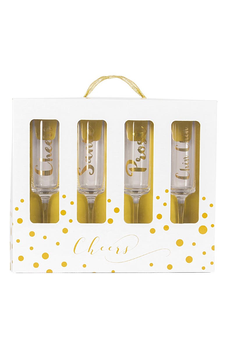 Cathy's Concepts 'Cheers' Champagne Flutes, Alternate, color,