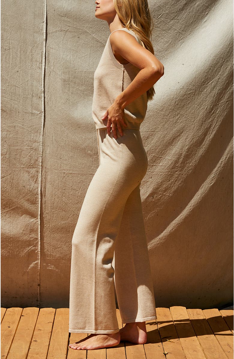 CRESCENT Lounge Sweater Knit Pants, Alternate, color, Beige