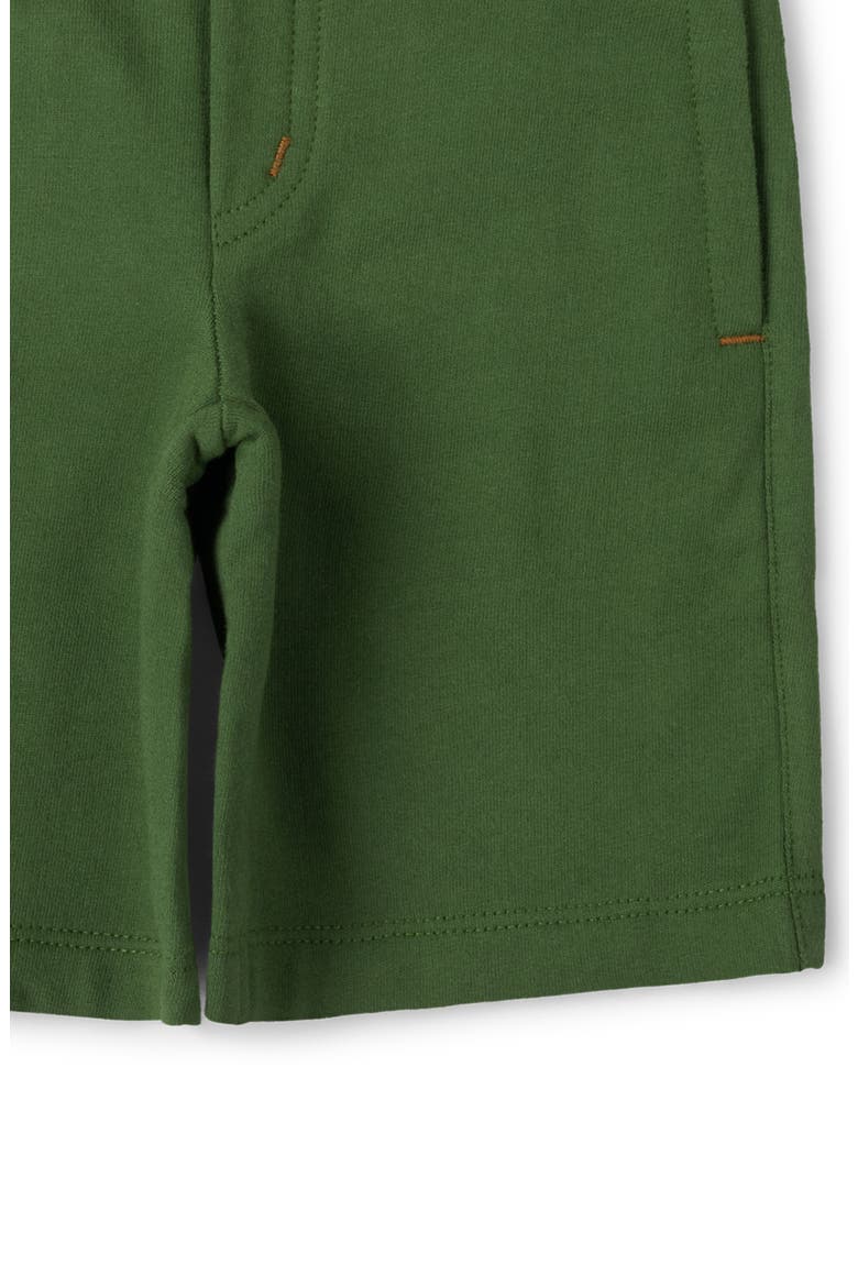 Kids' Solid Organic Cotton Shorts, Alternate, color, GREEN