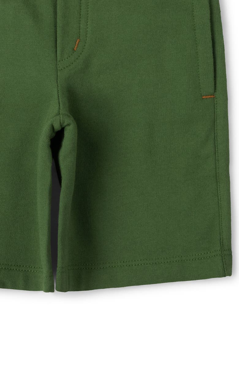 Little Green Radicals Kids' Solid Organic Cotton Shorts, Alternate, color, Green