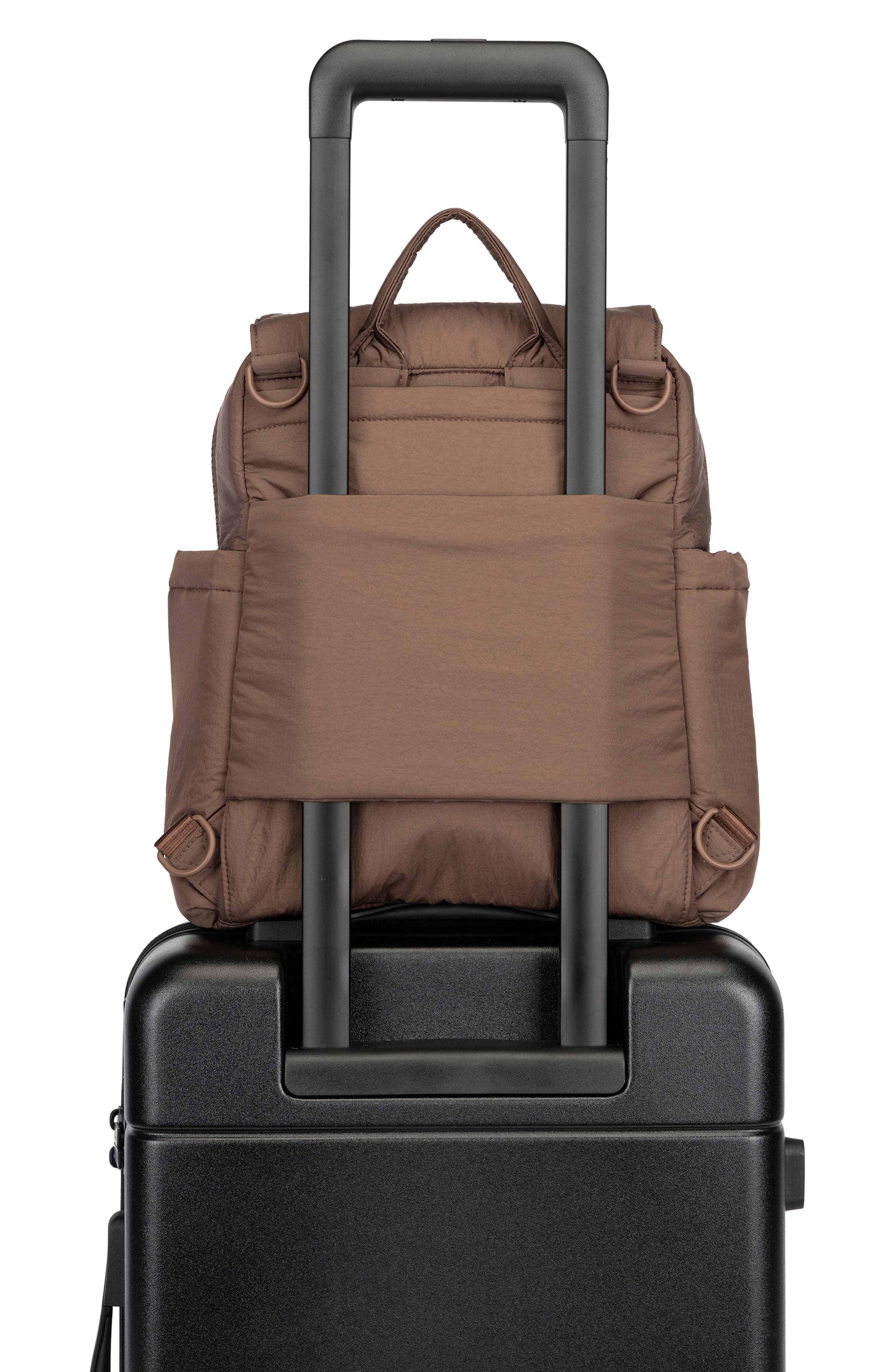 CALPAK Convertible Mini Diaper Backpack & Crossbody Bag, Alternate, color, Hazelnut