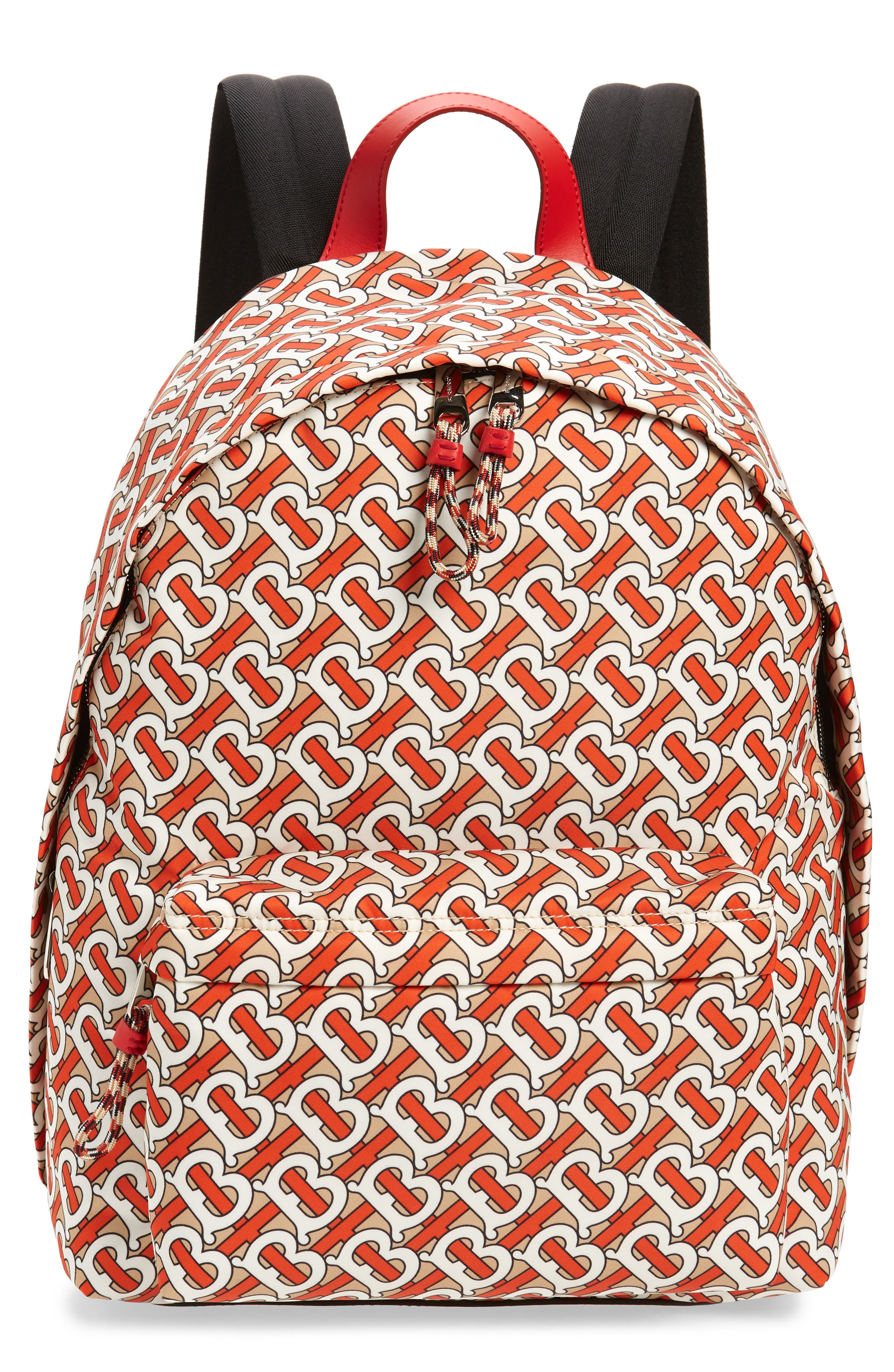 Burberry Monogram Print Nylon Backpack, Main, color, 