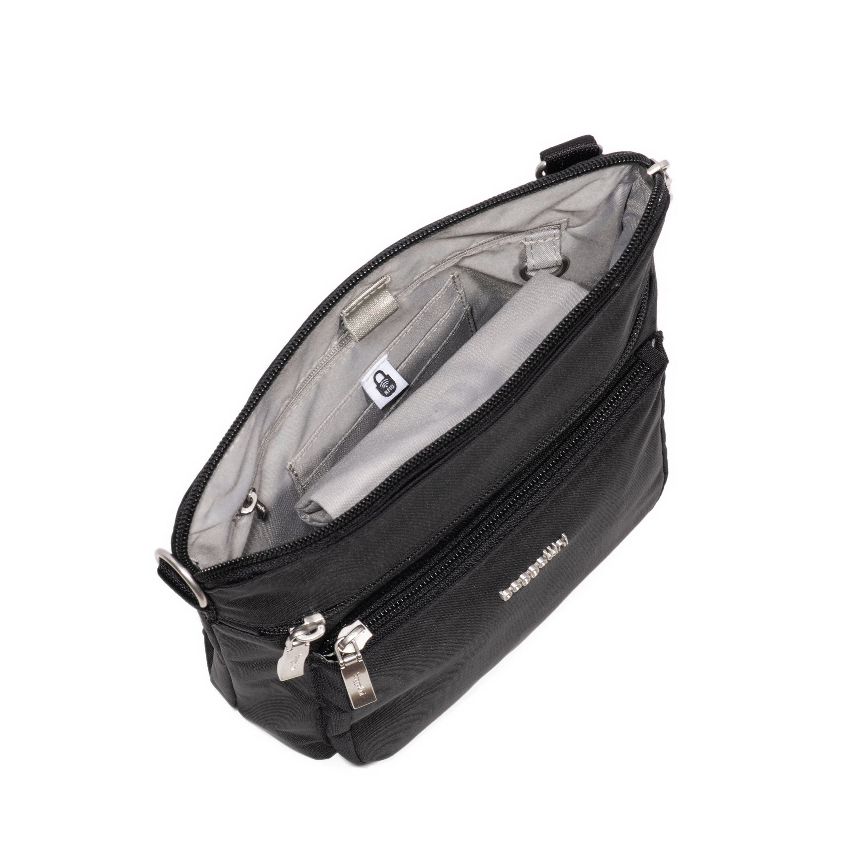 BAGGALLINI Modern Pocket Crossbody EMF Blocking Pocket, Alternate, color, Black