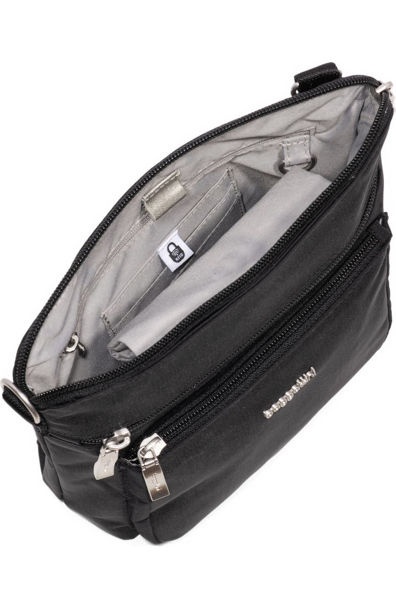 BAGGALLINI Modern Pocket Crossbody EMF Blocking Pocket, Alternate, color, Black