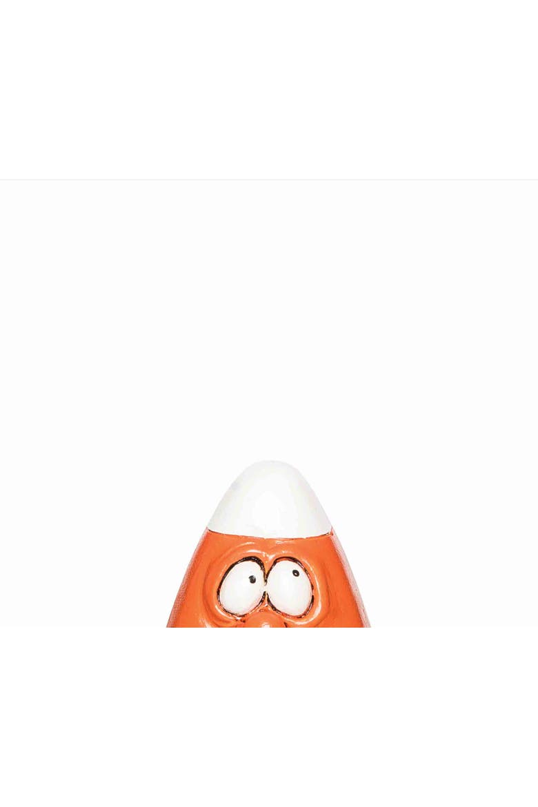 Boo Face Candy Corn Halloween Small Figurine, Alternate, color, Orange
