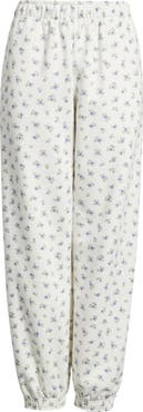 HAPPY CAMP3R Periwinkle Floral Joggers