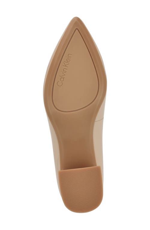 Calvin Klein Scarlet Slingback Pump In Natural Patent