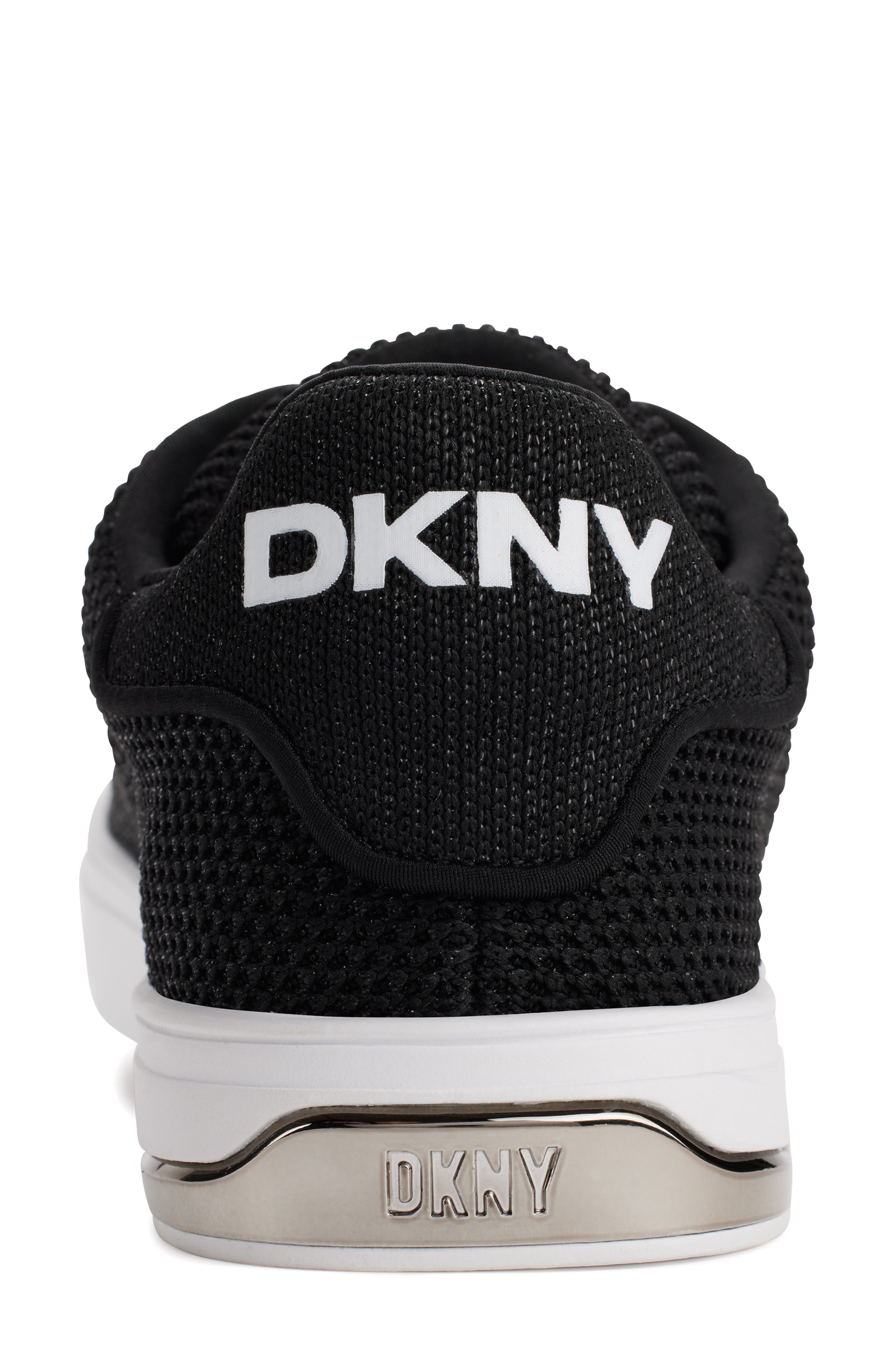 DKNY Mesh Sneaker, Alternate, color, Black