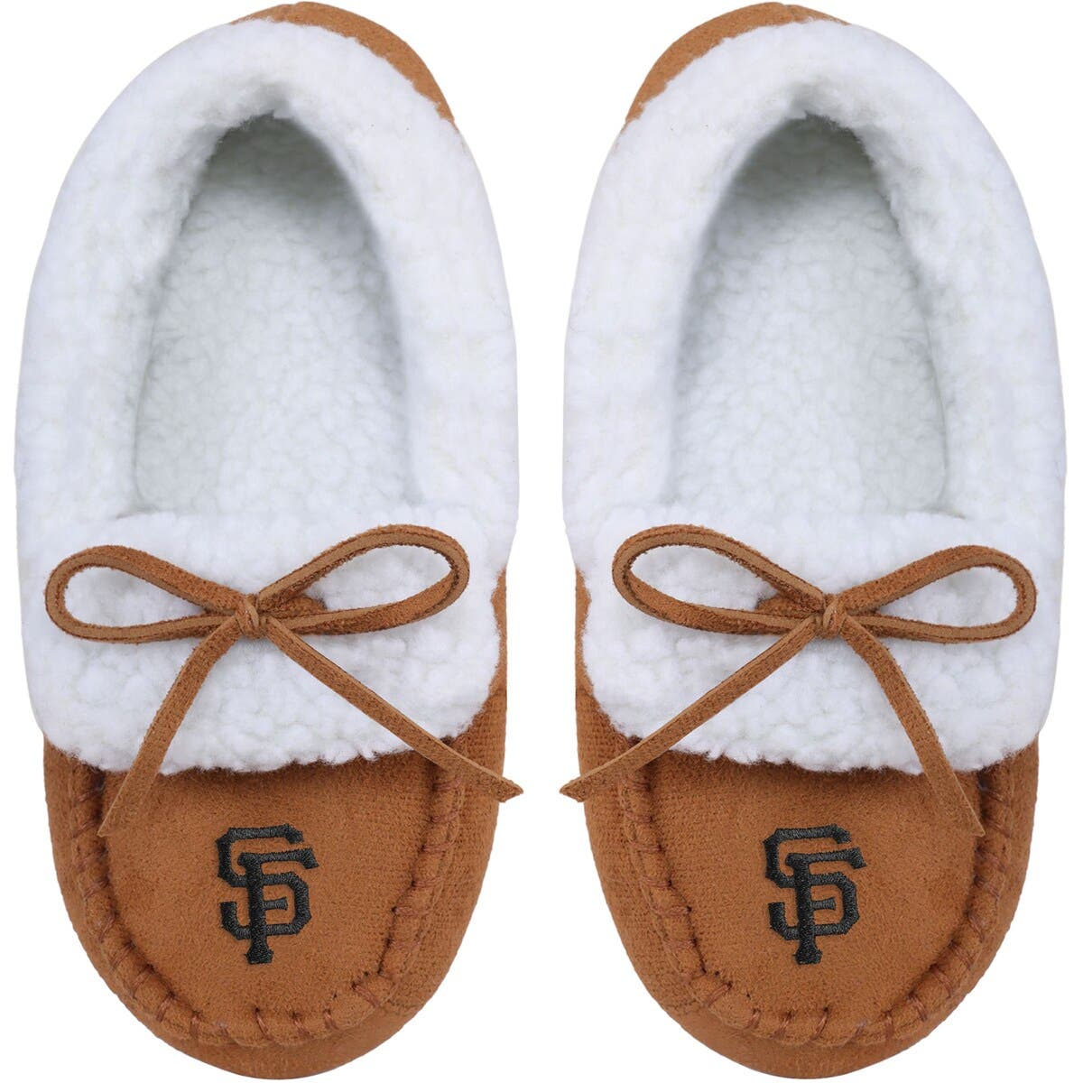 FOCO Youth FOCO San Francisco Giants Moccasin Slippers, Alternate, color, 