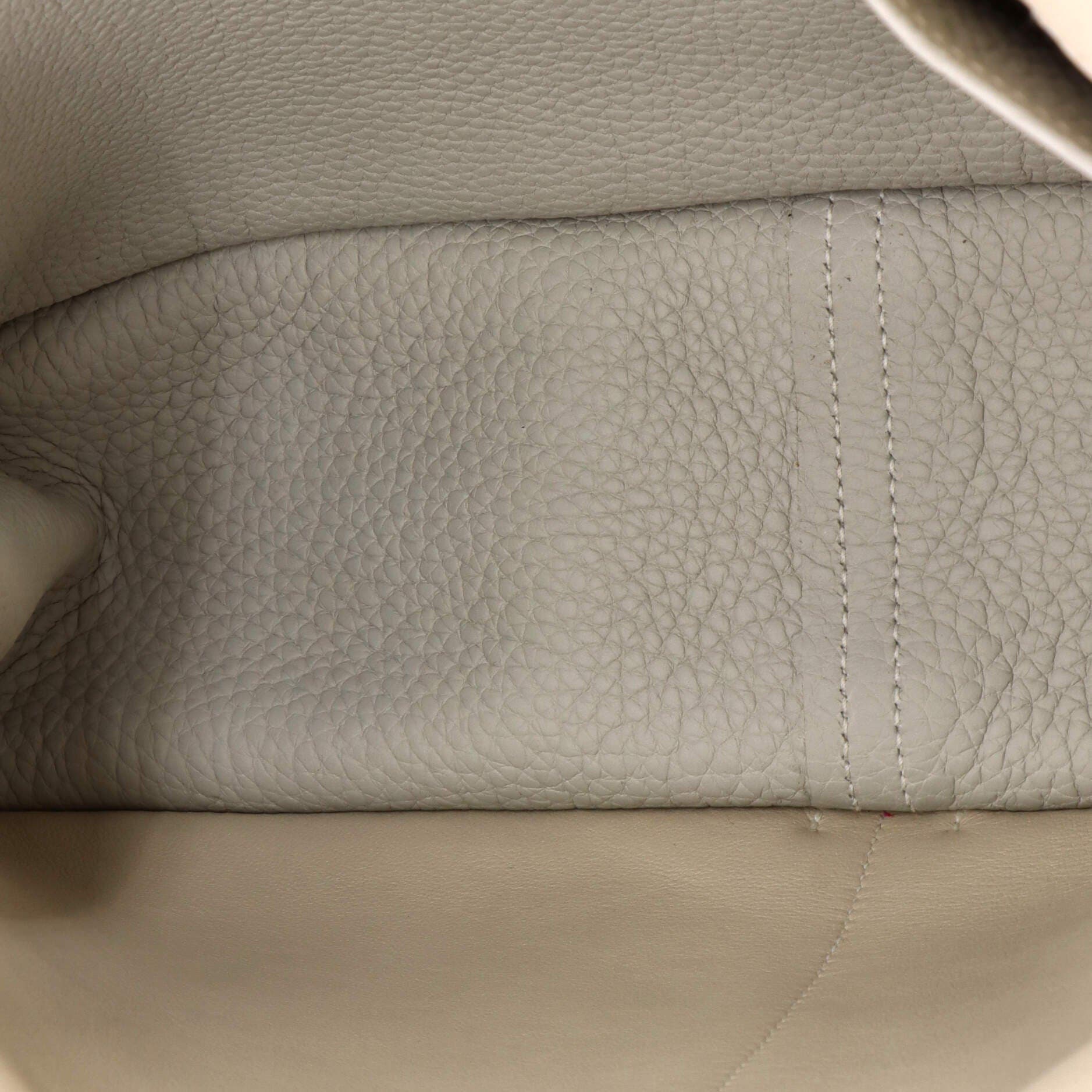 Pre-Owned Hermes Halzan Bag Clemence 31, Alternate, color, Gris Perle