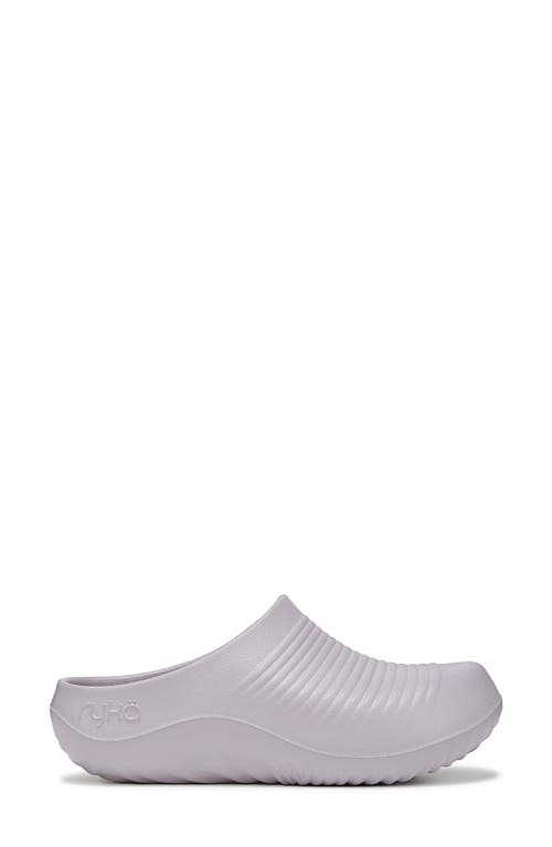 Ryka Women's Echo Recovery Round Toe Slip On Clogs In Purple Fog