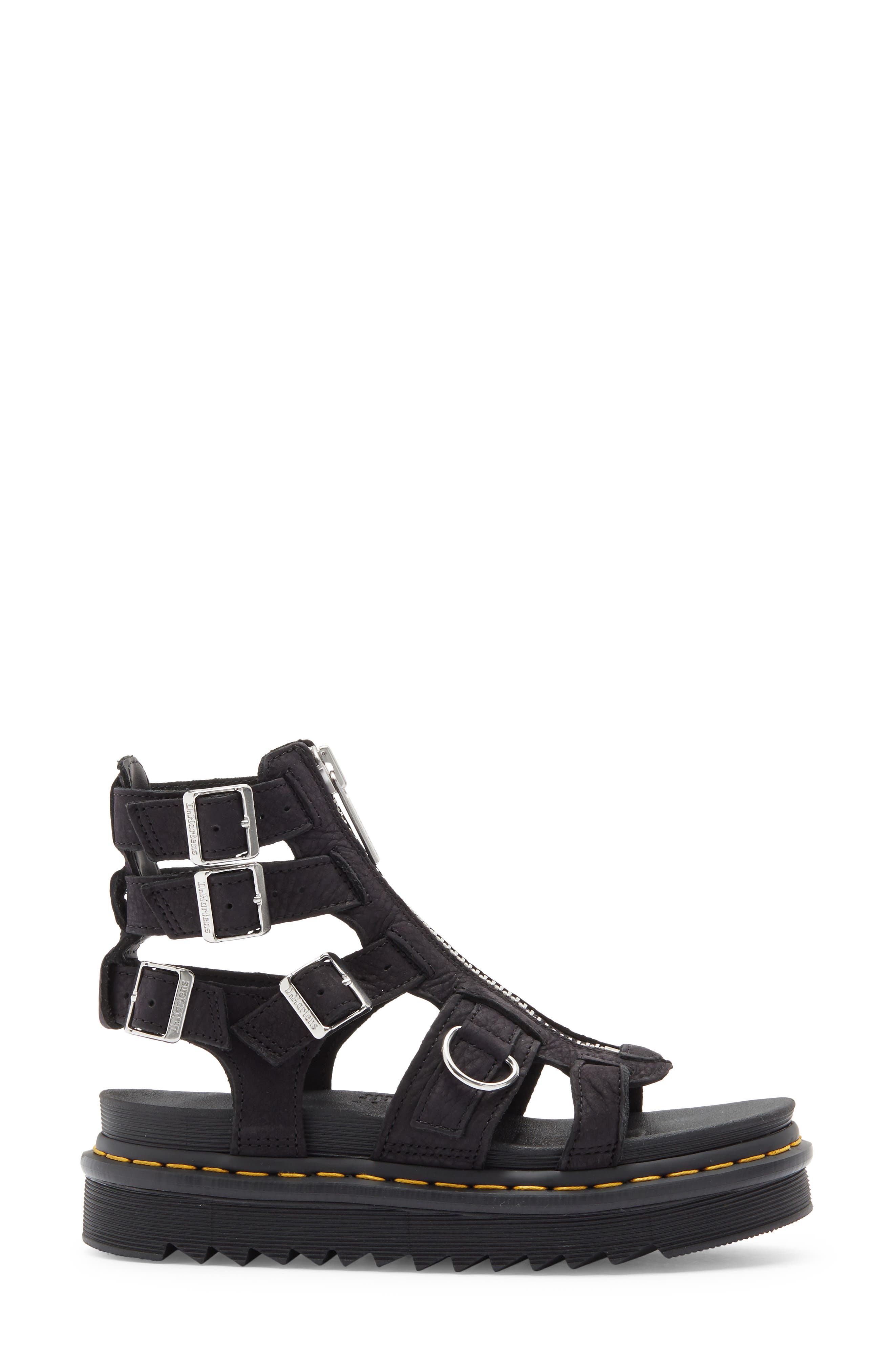 Dr. Martens Olson Gladiator Sandal, Alternate, color, Charcoal Grey