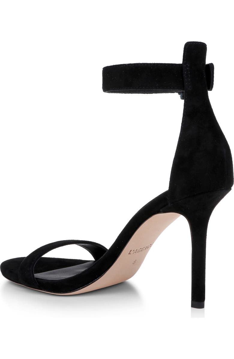 L'AGENCE Gisele VII Sandal, Alternate, color, Black Suede