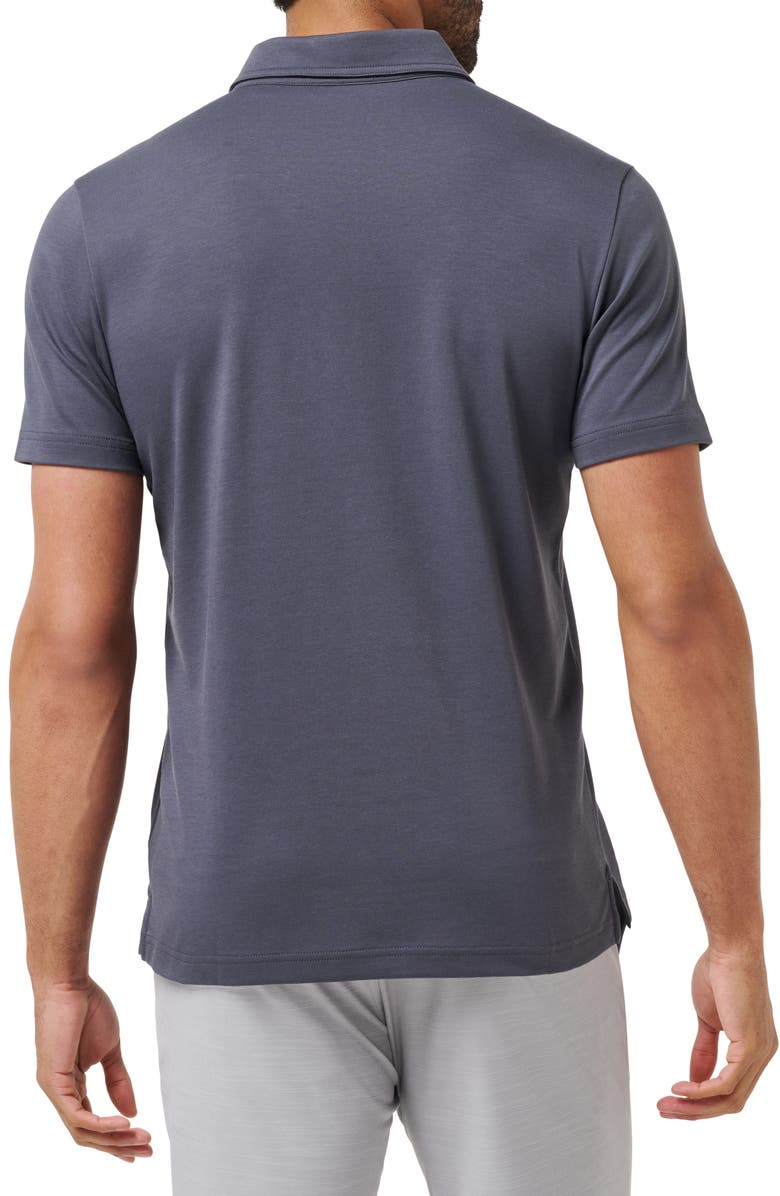 TravisMathew Warm Skies Polo, Alternate, color, Ebony