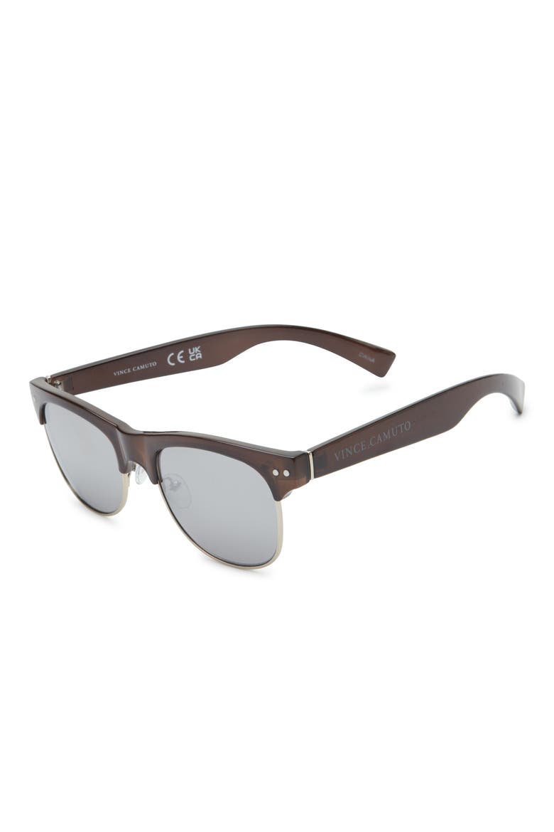 Semi Rimless 55mm Sunglasses, Alternate, color, GREY