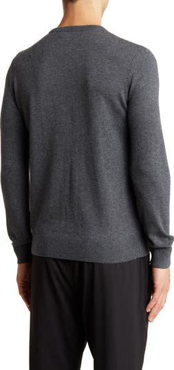 Theory Luxe Merino outlet Wool Black Riland P Harman Crewneck Sweater