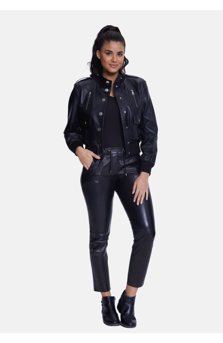 Furniq UK Verity Bomber Jacket, Alternate, color, Black